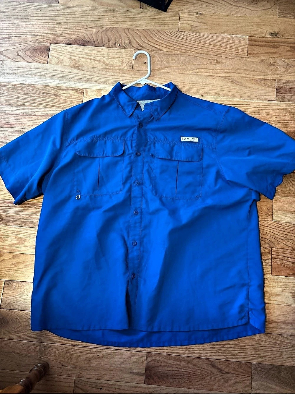 Realtree Fishing Short Sleeve Performance Guide Shirt Blue
